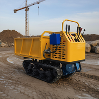 Mini-chargeuse sur chenilles, mini-dumper, robuste, électrique, haute efficacité, pour la construction et l'agriculture, capacité de charge de 650 kg, moteur Bailitong