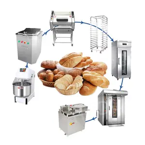 HNOC Professional Full Complete Buns and Bread Gas Set New Bakery Equipment for Commercial
