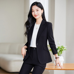 Women's Suit Set Polyester Formal Full Sleeve Anti-Wrinkle Spring Professional Workwear - Product Image 1