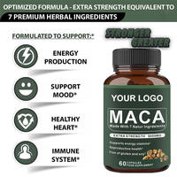 Compléments alimentaires à base de plantes pour l'amélioration des performances masculines OEM Aswaganda Power Plus Man Black Maca Root Capsules pour hommes