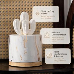 Braciere da Tavolo OEM <span class=keywords><strong>Portatile</strong></span> per Interni, Ciotola per Fuoco Senza Fumo in Cemento, <span class=keywords><strong>Caminetto</strong></span> da Tavolo a <span class=keywords><strong>Bioetanolo</strong></span> per Decorazione Giardino e Patio - Product Image 3