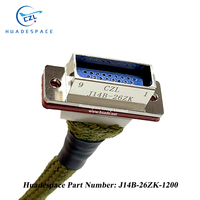 Connecteur électrique d'aviation série J14B-26ZK J14B-26TK J14B-26ZJ, assemblage de câbles personnalisé Huadespace