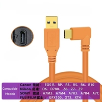 Kabel kamera menembak Online USB3.0 tipe-c, kecepatan tinggi ke kabel transmisi Data PC untuk Sony A7M3 Canon R10 Nikon Z7 Fuji XT4