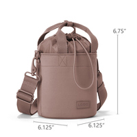Pochette isotherme personnalisée de haute qualité pour bouteille d'eau de 40 oz en néoprène, sac bandoulière thermique avec sangle de transport