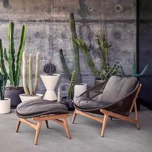 Ensemble canapé et table à thé en rotin pour terrasse, villa <span class=keywords><strong>de</strong></span> <span class=keywords><strong>jardin</strong></span>, meubles imperméables et résistants au soleil pour l'extérieur. - Product Image 4