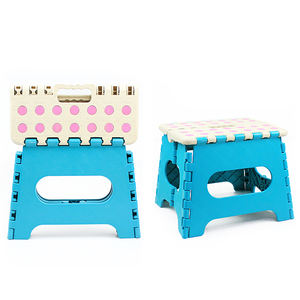 Taburete plegable de plástico moderno a precio de fábrica, taburete de pie retráctil antideslizante de Color personalizado para espacio de taller de apartamento de Hotel - Product Image 5