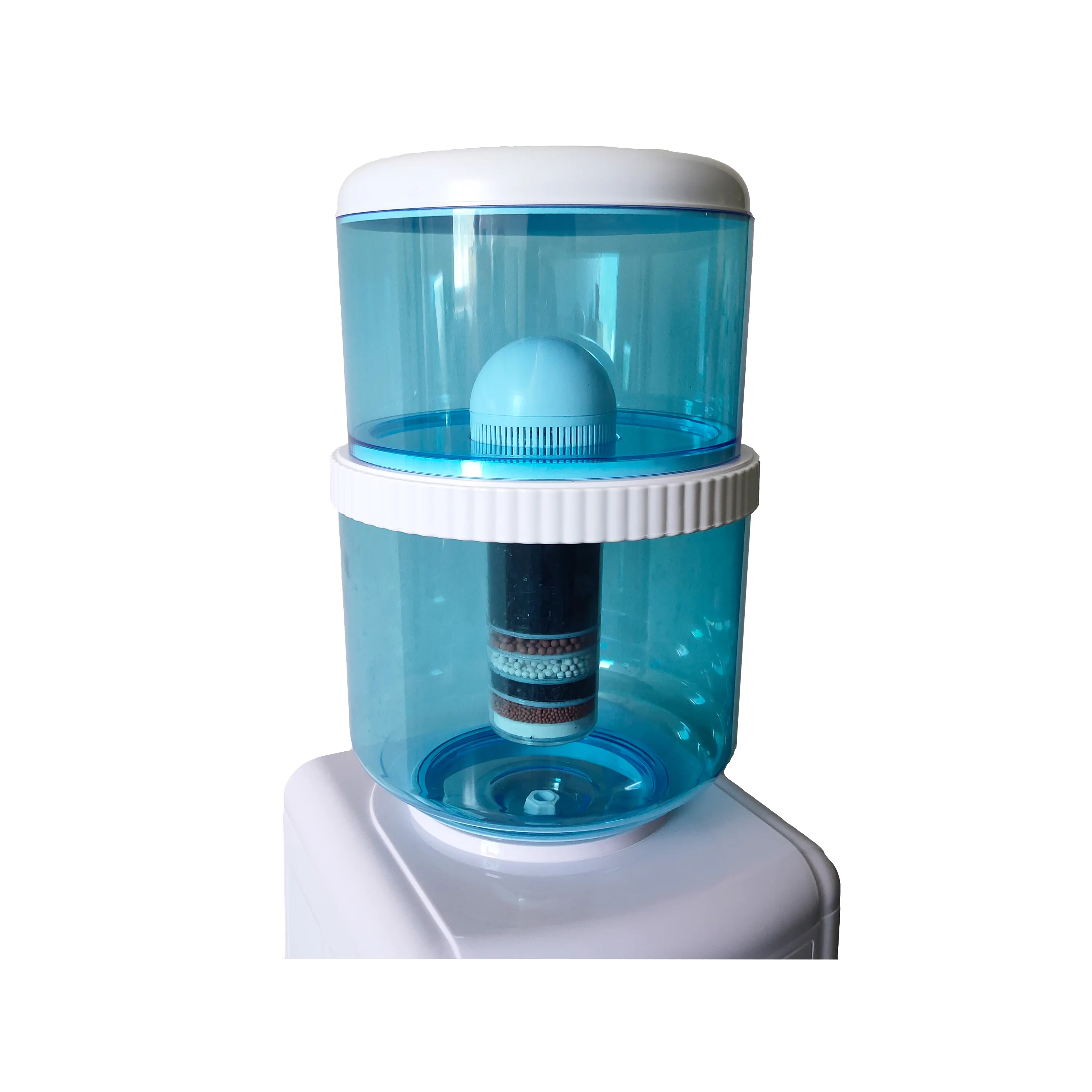 Clássico garrafa de água com filtro para fora da porta de agua de botellones 18L litros para dispensador de água