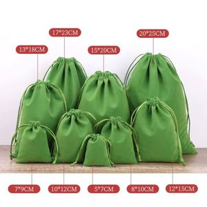 Custom Luxury Red Wine Bottle Canvas Gift Bags Recyclable Dustproof <b>Drawstring</b> Closure Eco-friendly Cosmetic Storage <b>Pouch</b> - Product Image 2