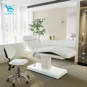 SONKLY Cama de pestañas de lujo Muebles de salón de belleza Silla de belleza eléctrica Cama de mesa de masaje facial - Product Image 1