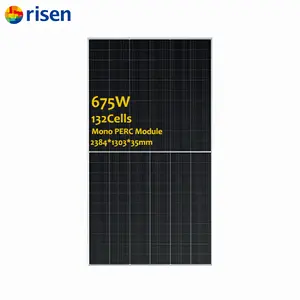 Erhöhte Vorteile von Solarmodulen 670W 675W 21,7% Preis von Photovoltaik-Solarmodulen