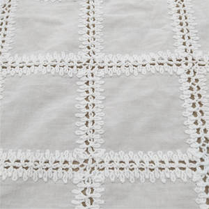 Encaje Francés Elegante y Duradero 100% Algodón Soluble en Agua, Bordado Geométrico Tradicional de Lujo Vintage para Textiles del Hogar - Product Image 3