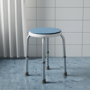 Taburete de ducha de aleación de aluminio con altura ajustable, capacidad de 300 libras, banco de baño giratorio de 360 grados antideslizante para la seguridad de personas mayores - Product Image 2