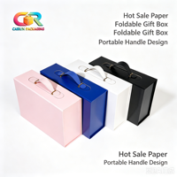 Emballage en papier rigide prêt à l'emploi, boîte cadeau magnétique pliable beige, boîtes d'expédition pliables, boîtes de fiançailles pliables