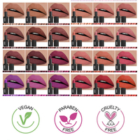 Rouge à Lèvres Rouge Mat Longue Tenue 24 Heures Imperméable Velouté Nude, Maquillage Bio Végétalien Personnalisé, Marque Privée en Gros