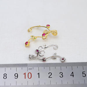 Colgante de Perla Barroca de Plata S925 Hecho a Mano, Soporte para Collar de Perlas Vacías para Mujer, Nuevo 1409, Accesorio de Joyería DIY - Product Image 3