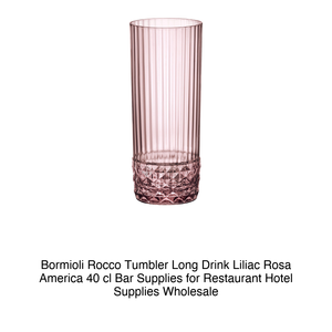 Vaso Highball 40 cl Liliac Pink America' H 15.8 cm Ø 6.8 cm Bormioli Rocco - Product Image 2
