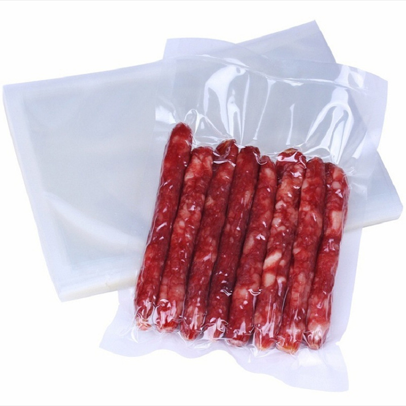 Transparent Fish Seafood Meat Print Food Plastic Packaging Leak-Proof Heat Seal Vacuum Seal Bags for Pet Food Noodles