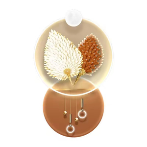 Moderne 3D Plume <span class=keywords><strong>Salon</strong></span> Décoration Métal Art <span class=keywords><strong>avec</strong></span> Lumières Décoration Murale <span class=keywords><strong>Peinture</strong></span> LED Décoration Suspendue <span class=keywords><strong>Peinture</strong></span> - Product Image 6