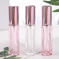 STOCK MAINTENANT 10ml 20ml 30ml Rose Rose Carré Rectangle Forme Recharge Parfum Atomiseur Vaporisateur