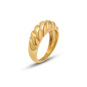 Anillo de Joyería Diaria con Forma de Croissant, Antideslustre - Product Image 3