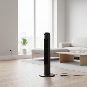 Ventilador de Torre Oscilante sin Aspas de 36 Pulgadas, Bajo Nivel de Ruido, Flujo de Aire Potente, Plástico, Oscilación de 180 Grados, Ventilador de Enfriamiento de Aire - Product Image 5