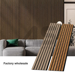 Traitement moderne en fibre de verre pour mur en bois, support isolant insonorisé recouvert de tissu pour hôtel, salon, chambre à coucher - Product Image 1