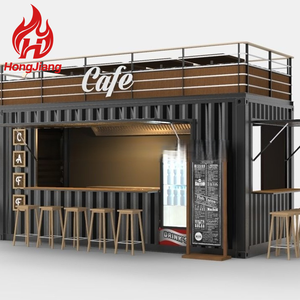 Conteneur d'expédition à faible coût préfabriqué pliable magasins magasins Flat Pack Garage café détachable conteneur maison - Product Image 1