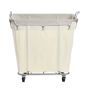 Cesto de lavandería de lona de alta capacidad OEM ODM personalizado, cesta de lavandería rodante con bolsa de lavado extraíble, cesta de lavandería con ruedas - Product Image 6