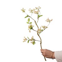 Buket Bunga Buatan Tangan Rustic Rose Vine, Tangkai Tunggal, Warna Musim Gugur, Dekorasi Rumah, Pernikahan, Festival, Properti Fotografi