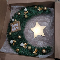 Arbre de Noël artificiel géant en forme de croissant de lune, arbre de lune du Ramadan, arbre de lune de l'Aïd pour la décoration de la maison