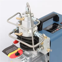 Compresseur d'air numérique PCP 2026 haute pression 4500 PSI à vis, alimenté au gaz, moteur d'air 300 bars avec roulement à engrenages pour le gonflage d'air