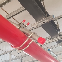 Pince de fixation latérale rapide en acier au carbone avec certification UL FM CE pour système de sprinklers anti-incendie, CVC et MEP - Prix usine