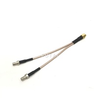 Câble en Y SMA mâle vers double TS9 mâle RG316 pour routeur 4G LTE, répartiteur de câble coaxial d'antenne MIMO, assemblage de câble RF de haute qualité