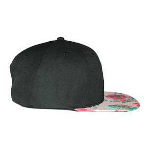 Promocionales personalizados de impresión 6 panel de bebé <span class=keywords><strong>gorra</strong></span> snapback <span class=keywords><strong>Gorra</strong></span> con parche de cuero logotipo - Product Image 4