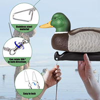Texas Duck leurre plates-formes plomb poids sans enchevêtrement canard chasse grand or rembourré mousqueton sauvagine leurre plates-formes