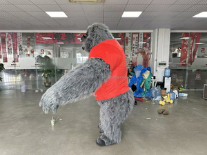Cómodo y llamativo disfraz <span class=keywords><strong>de</strong></span> mascota gorila inflable para adultos memorable para eventos y promociones en venta logotipo personalizado - Product Image 3