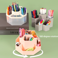 YUZMEI Porte-stylos en plastique personnalisé, porte-crayons, organisateur de bureau multi-compartiments, boîte de rangement pour fournitures de bureau et scolaires