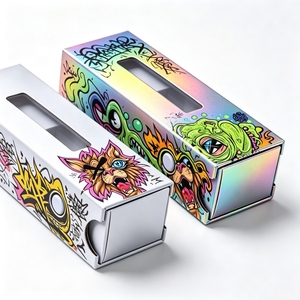 Boîte coulissante en carton personnalisée avec système de verrouillage Push-Turn, résistante aux enfants, pour emballage de cartouches - Product Image 4