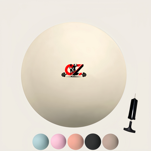 CZFIT Vente en gros de ballons de yoga en PVC de haute qualité 300 g, logo personnalisé, gym, fitness, pilates, exercice, équilibre, petit ballon de pilates rose clair - Product Image 3