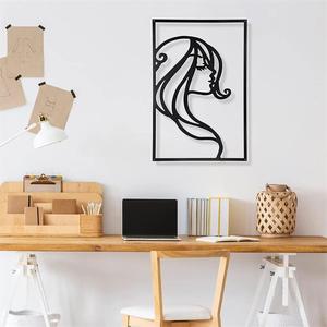 <span class=keywords><strong>Silueta</strong></span> de Metal de decoración de pared para <span class=keywords><strong>mujer</strong></span>, <span class=keywords><strong>cuadro</strong></span> de línea de cuerpo femenino Simple, decoración de pared para el hogar, pegatina de pared artística, 3 uds. - Product Image 6