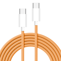 Câbles de charge PD personnalisés 1M 2M 60W Type-C vers Type-C, câble de charge et de données pour iPhone 16 15 17 Pro Max