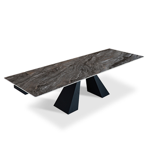 Hiện đại sang trọng phòng ăn đồ nội thất mở rộng đá cẩm thạch bàn ăn đặt với 6 ghế - Product Image 5