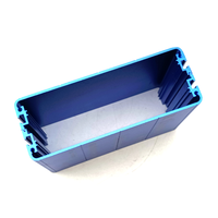 Boîtier en aluminium brossé bleu vif extrudé, type split, pour module de processeur de signal isolateur audio, coque de protection