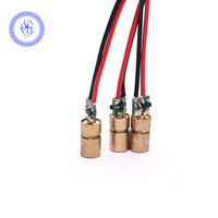Module Laser rouge 650nm 3mW 6x10mm, tête en laiton, Mini Laser focalisable, haute qualité