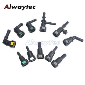 Konektor Tee Saluran Bahan Bakar ID6 Quick Release dengan Fitting Selang Nylon untuk Perakitan Pompa Bahan Bakar Mobil, Konektor T Pipa Bahan Bakar 6mm - Product Image 2