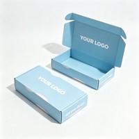 Boîtes en papier personnalisées en gros pour cadeaux et vêtements, boîte en carton ondulé pliable avec logo, boîte d'expédition empilable