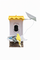 Mangeoire à oiseaux automatique intelligente alimentée par énergie solaire avec contrôle par application pour l'observation des oiseaux dans la cour