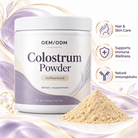Colostrum en poudre marque blanche 200g, non aromatisé, immunoglobulines naturelles pour la nutrition quotidienne et le bien-être immunitaire, approvisionnement OEM ODM