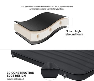 Colchón para dormir de <span class=keywords><strong>camping</strong></span> autoinflable de diseño 3D ligero - Product Image 2