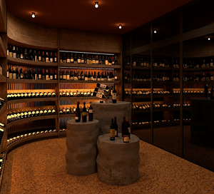 Diseño Interior de Lujo para Tiendas de Licores, Vitrinas Metálicas para Vino, Diseño de Vitrinas para Licores - Product Image 4